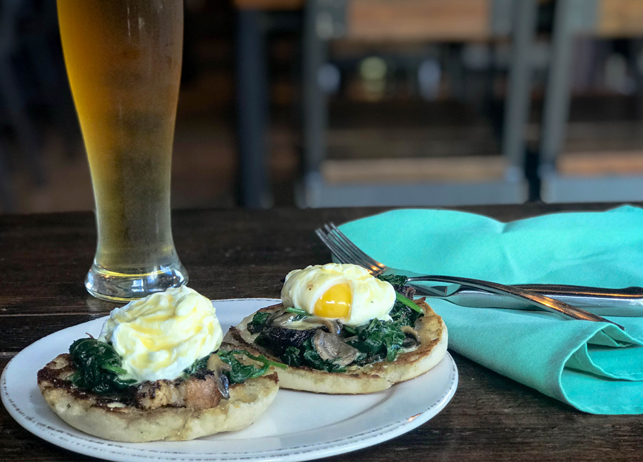 Pork Belly Eggs Benedict - Playalinda Brewing Company - Brix Project - January Sunday Brunch
