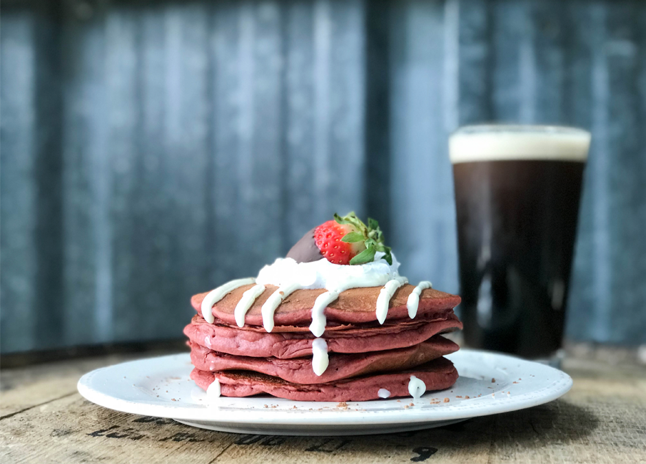 Red Velvet Pancakes - Playalinda Brewing Company - Brix Project - January Sunday Brunch